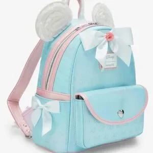 Loungefly Minnie Mouse Embossed Ruffle Ear Backpack And Wallet Loungefly | Bags | Loungefly Minnie Mouse Embossed Ruffle  main image 2